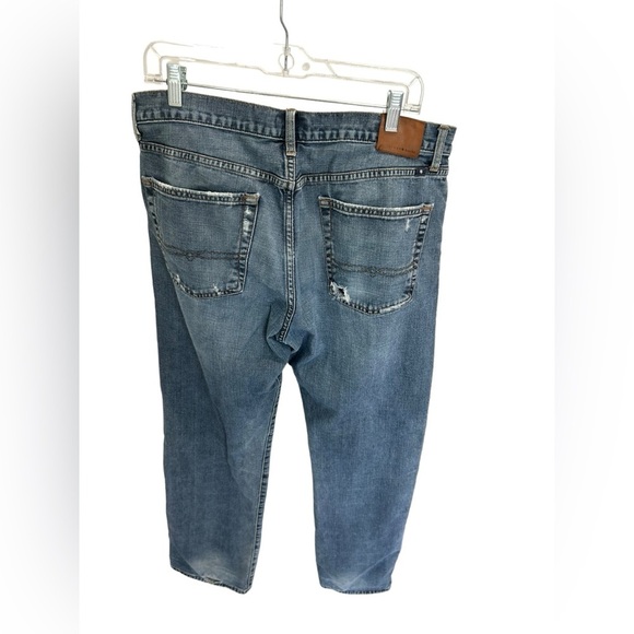 Lucky Brand Men’s 363 Vintage Straight Distressed Jeans in Blue Size 36 - Picture 10 of 11